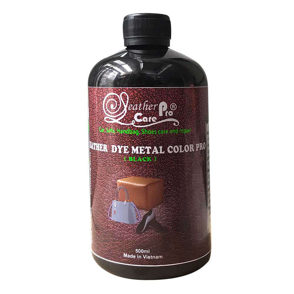 Thuốc nhuộm da Bò, thuốc nhuộm giày da, túi da – Leather Dye Metal Color Pro (Black)