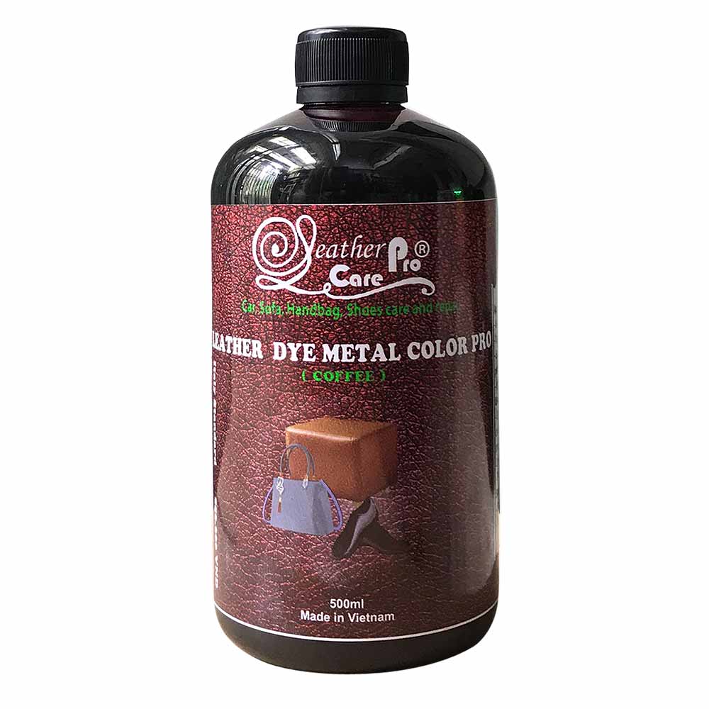 Thuốc nhuộm da Bò, thuốc nhuộm túi xách da, giày da – Leather Dye Metal Color Pro (Coffee – Tan)