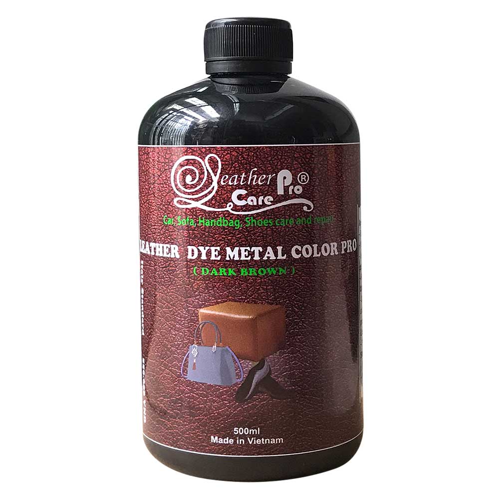 Thuốc nhuộm túi xách da, thuốc nhuộm da Bò – Leather Dye Metal Color Pro (Dark Brown)