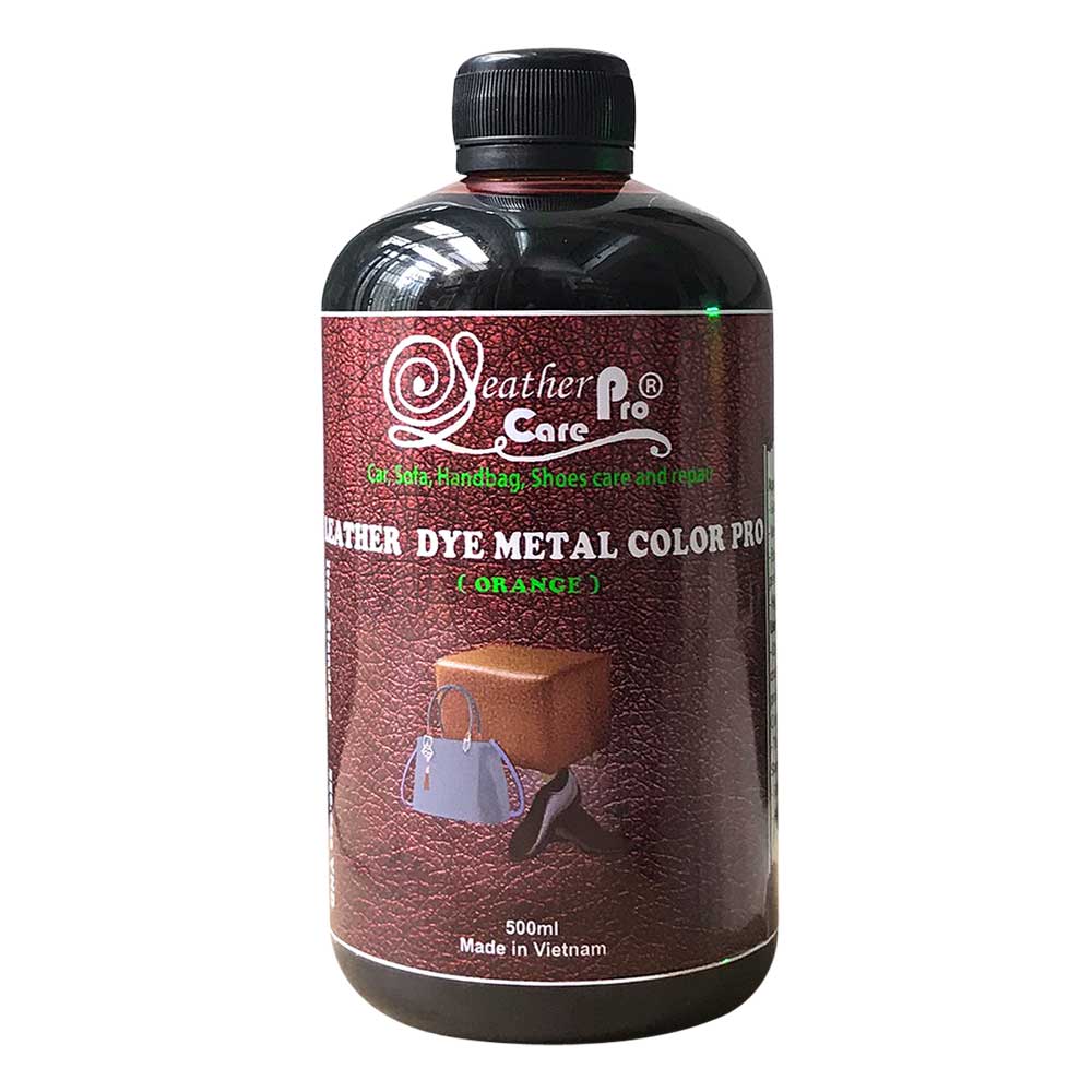 Thuốc nhuộm da Bò, thuốc nhuộm ghế da ô tô – Leather Dye Metal Color Pro (Orange)