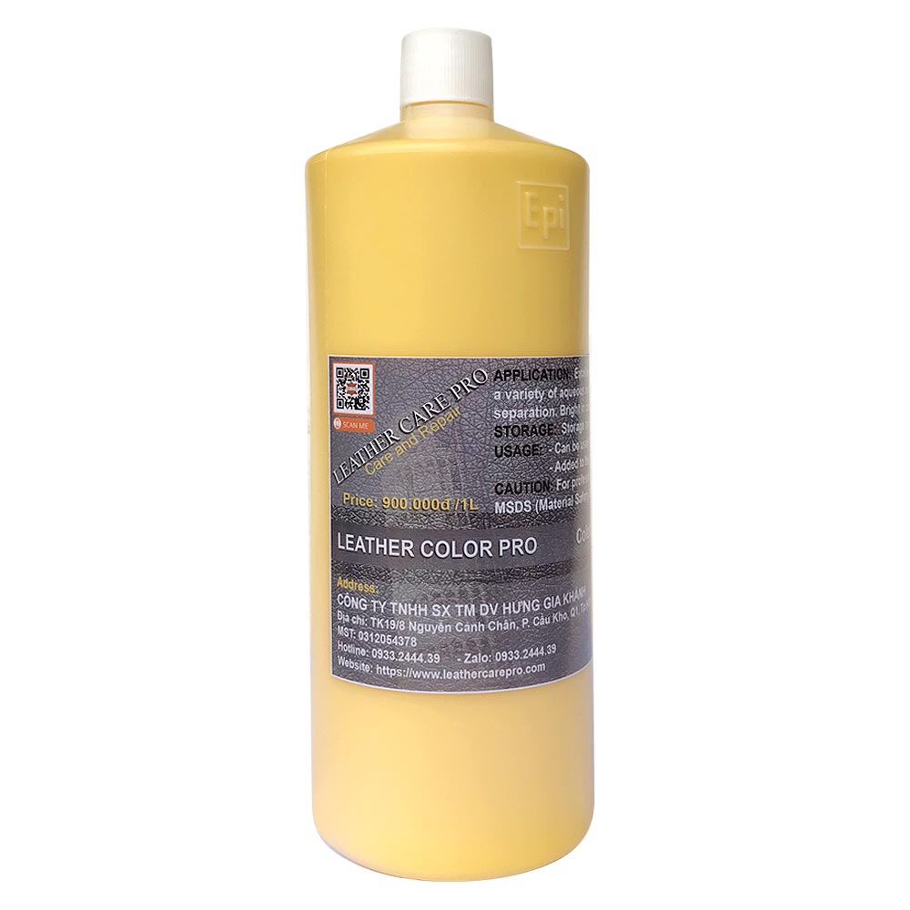 Màu sơn phục hồi ghế da Sofa – Leather Color Pro (High Yellow) – Hệ nước EPI